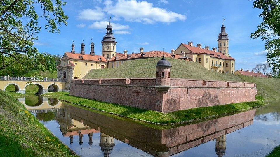 Foto von einem Schloß in Weißrussland